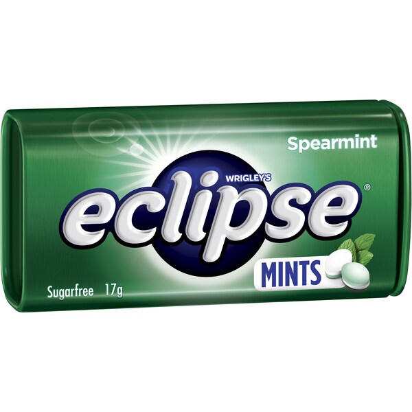 Eclipse Spearmint Mints Sugar Free Small Tin 17g