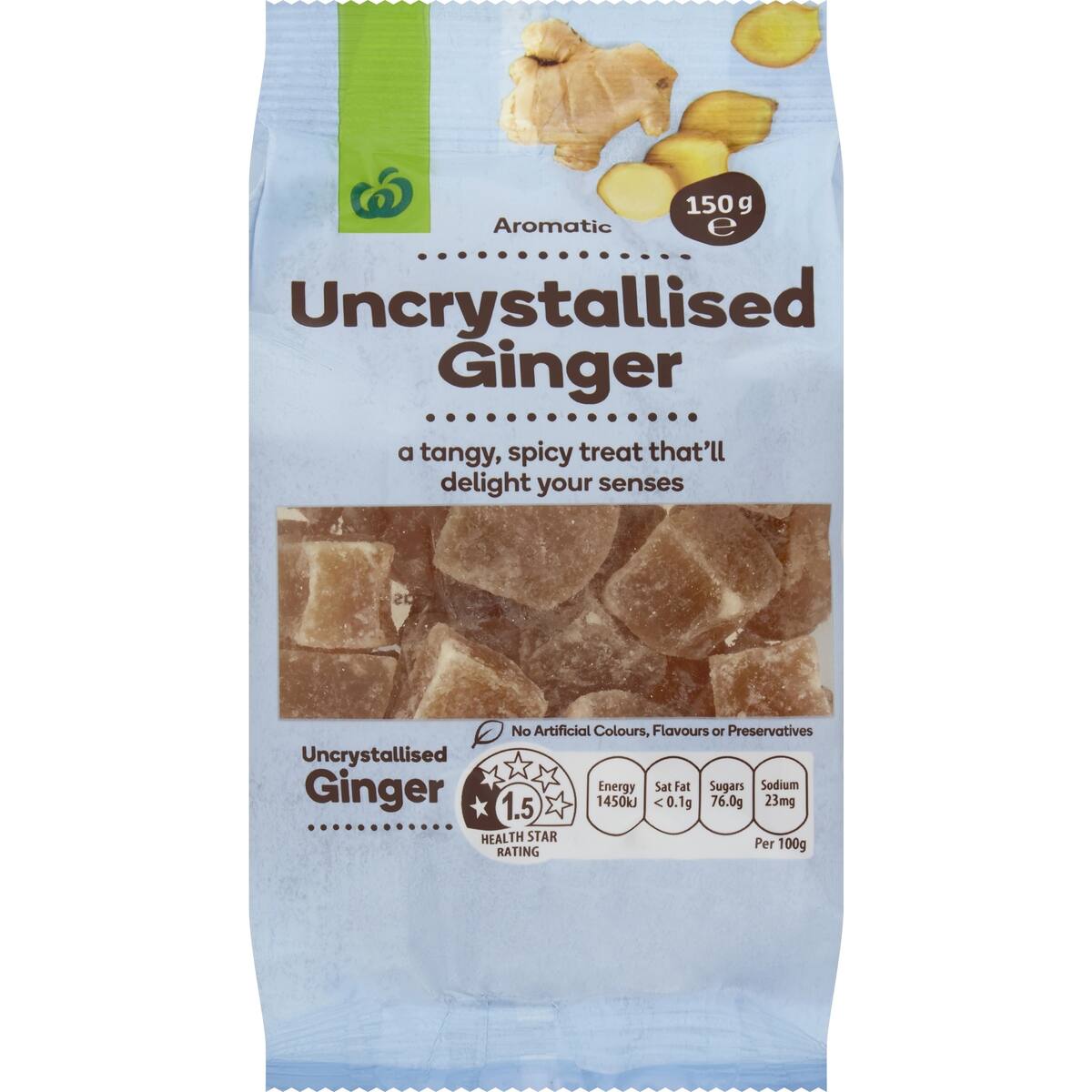 Woolworths Uncrystallised Ginger 150g bunch