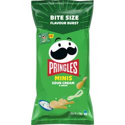 Pringles Minis Multipack Sour Cream & Onion Potato Chips 5 pack