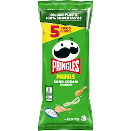 Pringles Pringles Minis Sour Cream & Onion Potato Chips 19g x 5 pack