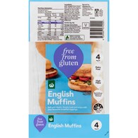Woolworths Free From Gluten Eng Muffins