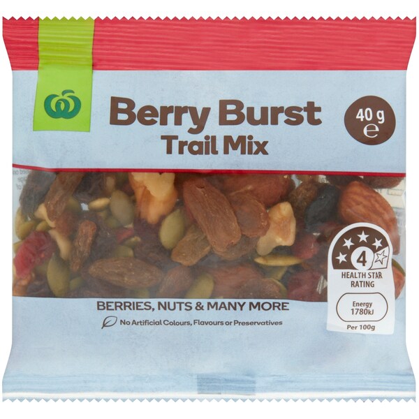 Woolworths Berry Burst Trail Mix 40g