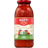 Mutti Sugo Semplice Pasta Sauce Basil