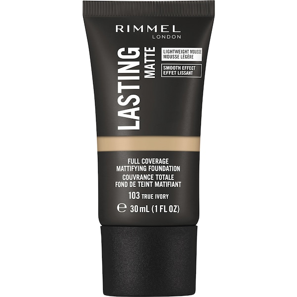 Rimmel London Lasting Matte Foundation True Ivory 30mL
