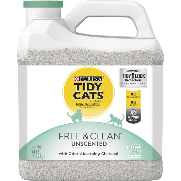 Tidy Cats Free & Clean Unscented Cat Litter 6.35kg