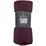 Inspire Plush Throw Plain Burgundy Each
