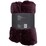 Inspire Mink Blanket Queen Bed Burgundy Each