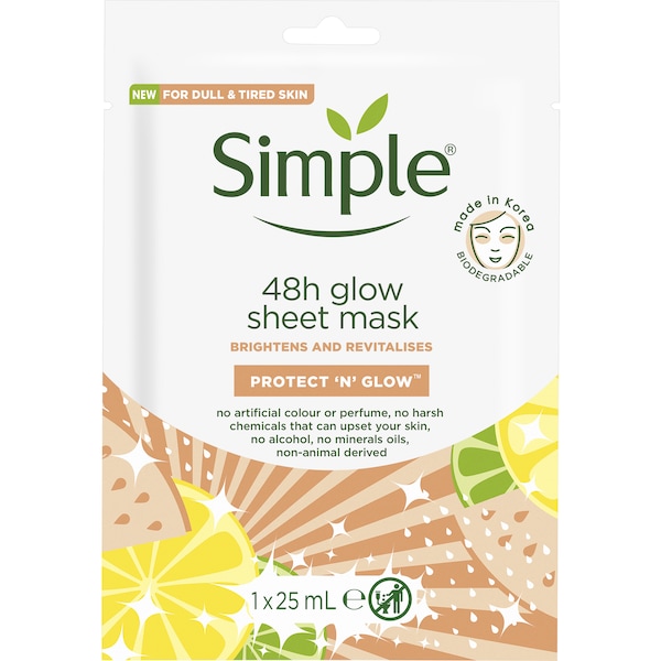 Simple Kind To Skin Sheet Mask Radiance Boosting 21mL
