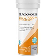 Blackmores Bio C 1000mg Echinacea + Zinc Effervescent Tablets