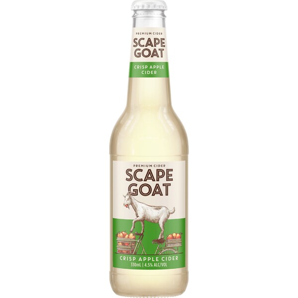 Scape Goat Premium Crisp Apple Cider Bottle 330mL