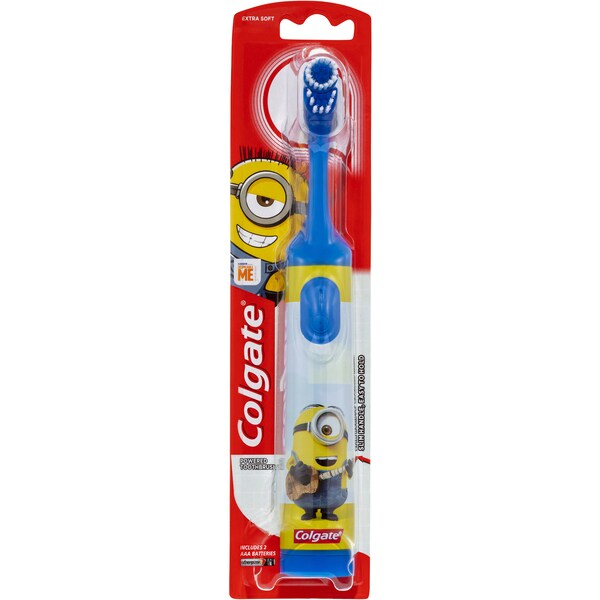 Colgate Kids Minions&nbsp;Sonic&nbsp;Toothbrush Extra Soft Bristles 3+ Years 1 Pack