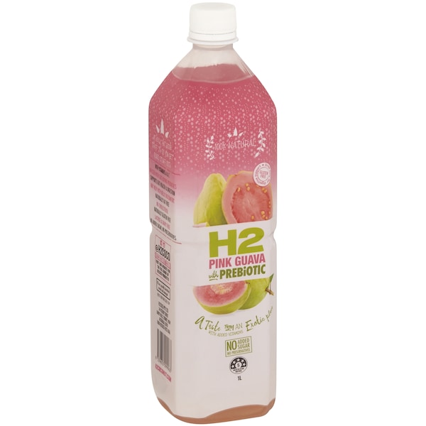 H2Juice Pink Guava With Prebiotic 1L