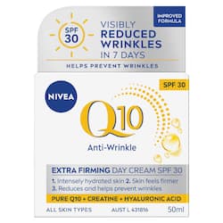 Nivea Q10 Anti-Wrinkle Face Cream With Hyaluronic Acid SPF30 50mL