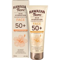 Hawaiian Tropic SPF 50+ Silk Hydration Face Sunscreen Lotion