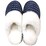 Ladies Chenille Slipper Navy Each