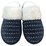 Ladies Chenille Slipper Navy Each