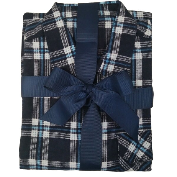 Mens Flannel Shirt Navy Each