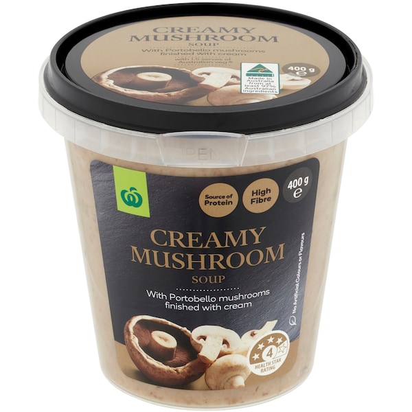 Woolworths Creamy Mushroom Soup 400g