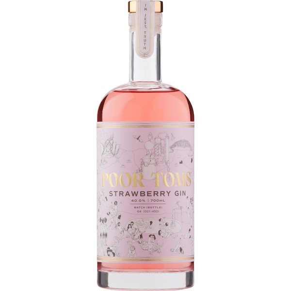 Poor Toms Strawberry Gin 700ml