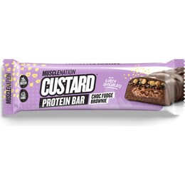 Muscle Nation Custard Protein Bar Chocolate Fudge Brownie 60g – Woolworths