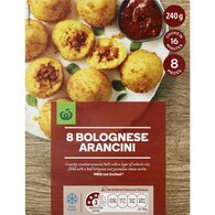 Woolworths Bolognese Arancini 8 Pack