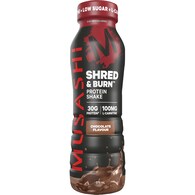 Musashi Shred & Burn Protein Shake Chocolate Milkshake
