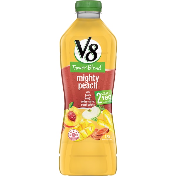 V8 Power Blend Mighty Peach 1.25L