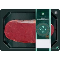 Woolworths Beef Porterhouse Steak Thick Cut