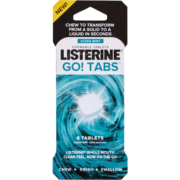 Listerine Go Tabs Mint 8 pack