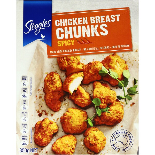 Steggles Chunks Chicken Pieces  350g