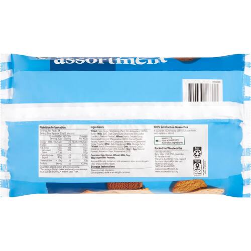 Woolworths Family Assorted Biscuits 500g bunch