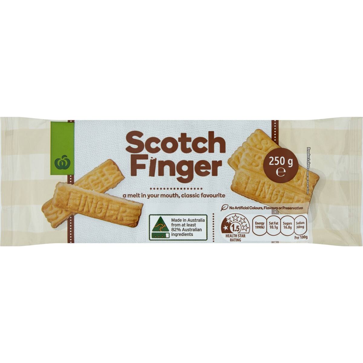 Woolworths Scotch Fingers 250g bunch