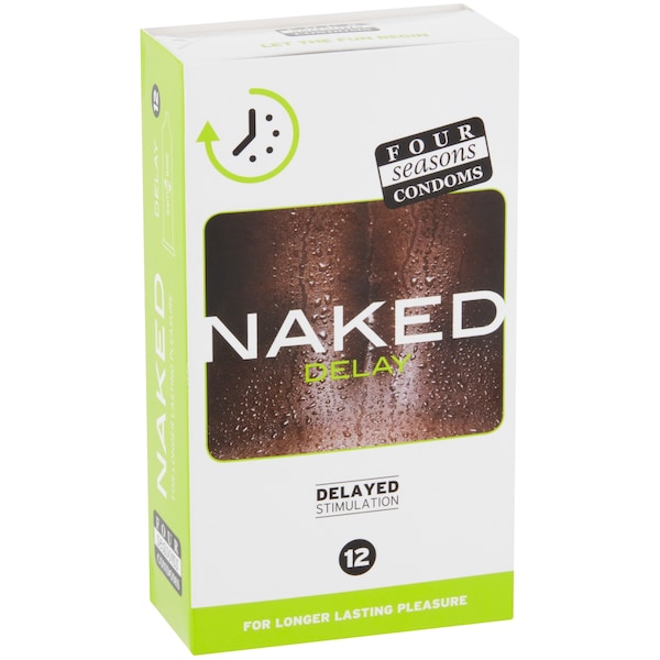 Four Seasons Naked Delay Stimulation Condoms 12 Pack