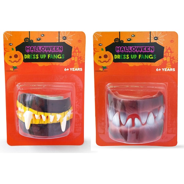 Halloween Dress Up Fangs Assorted Each