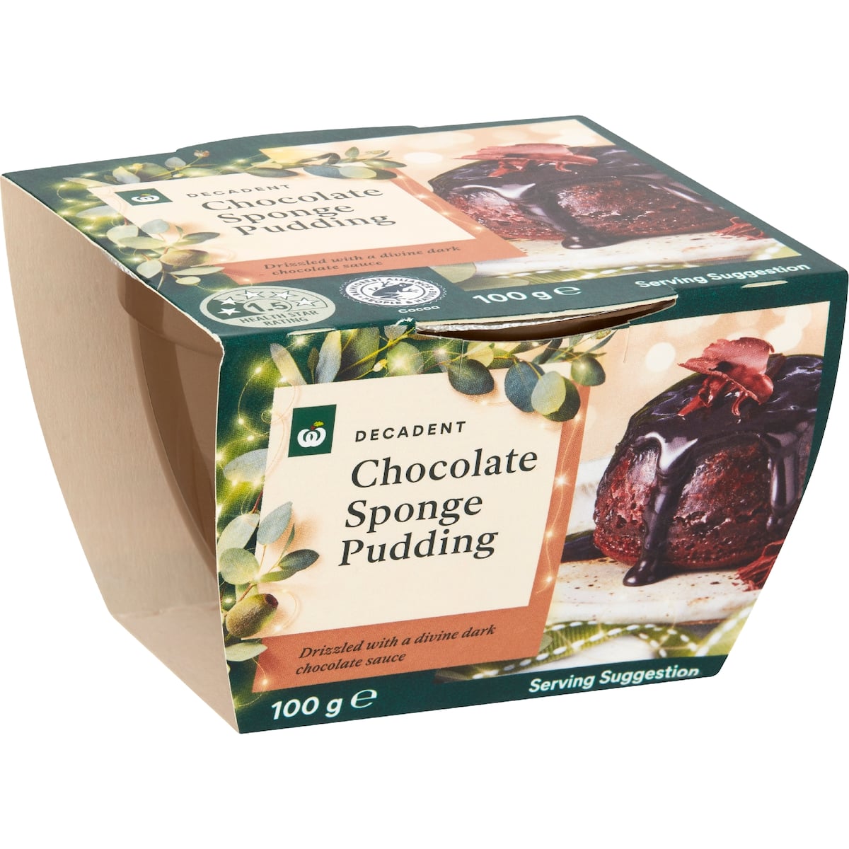 Woolworths Choc Pudding 100g bunch