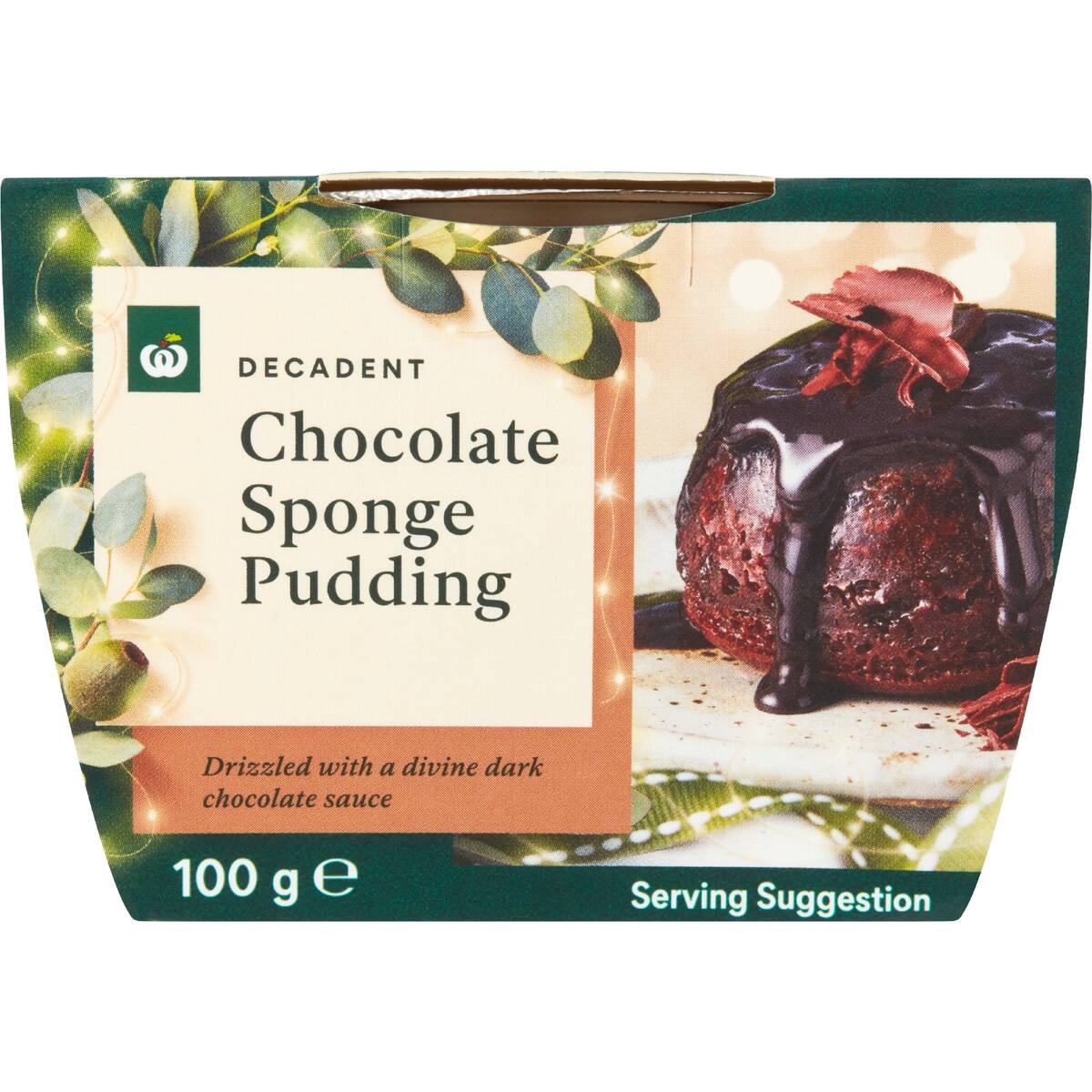 Woolworths Choc Pudding 100g bunch