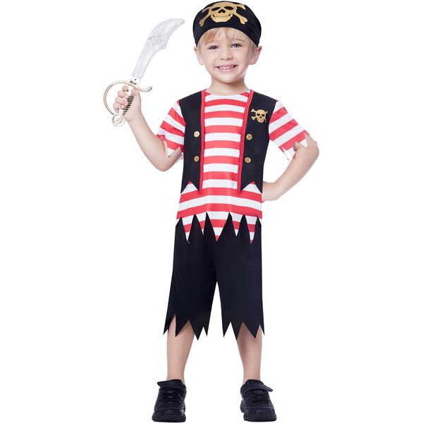 Halloween Costume Kids Pirate Size 3-5 Each