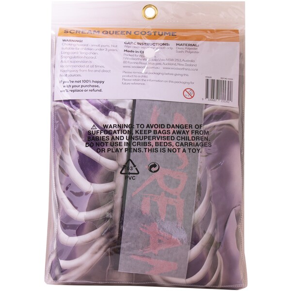 Halloween Costume Kids Scream Queen Size 11-13 Each