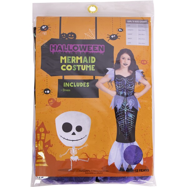 Halloween Costume Kids Mermaid Size 11-13 Each
