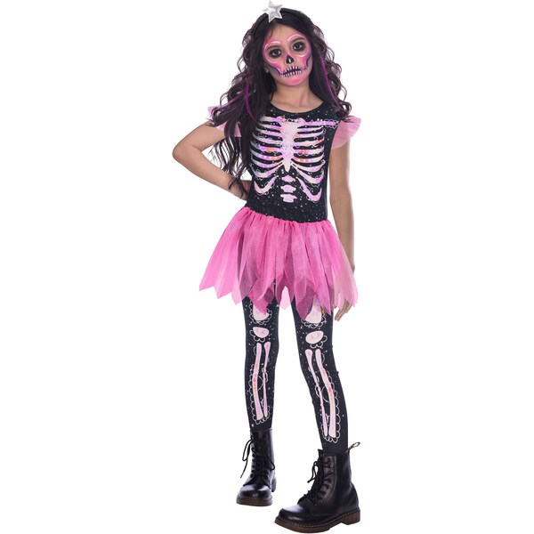 Halloween Costume Kids Skeleton Size 8-10 Each