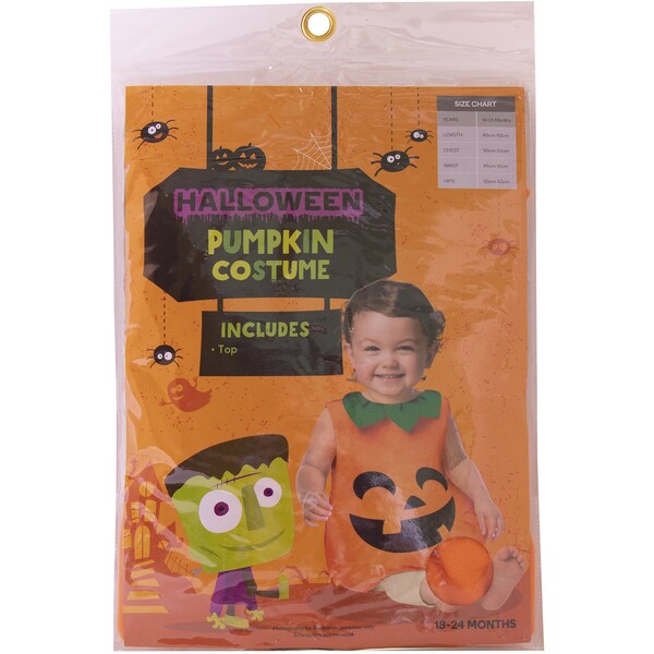 Halloween Costume Baby Pumpkin Each