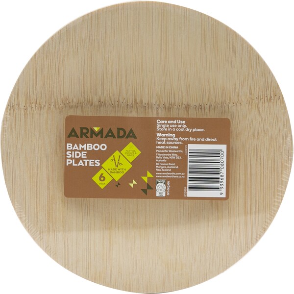 Armada Bamboo Side Plates 6 Pack
