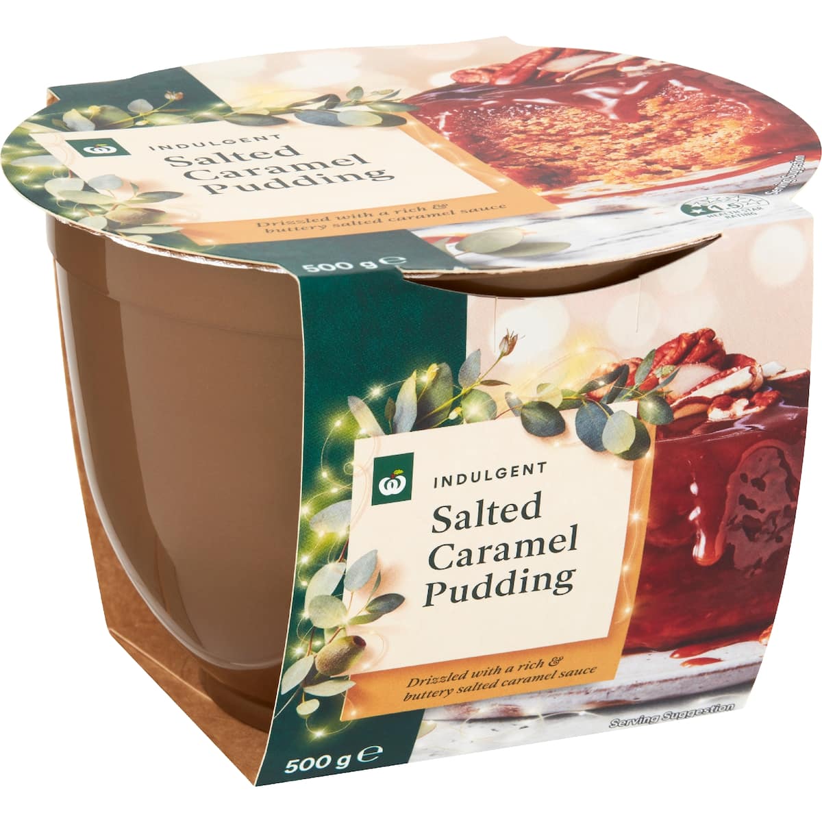 Woolworths Salted Caramel Pudding 500g bunch