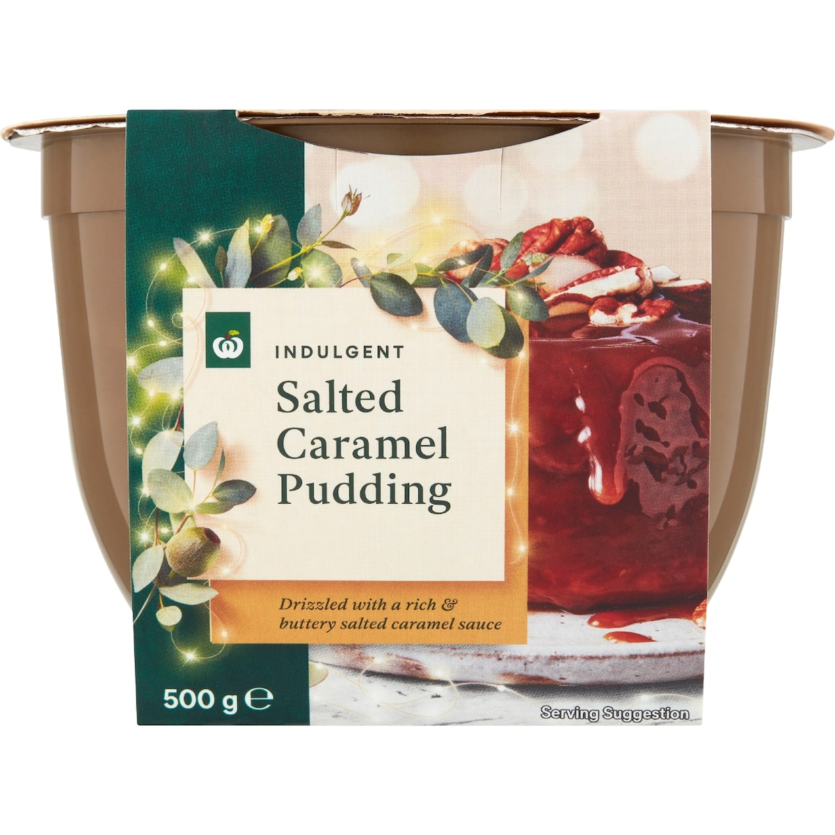 Woolworths Salted Caramel Pudding 500g bunch