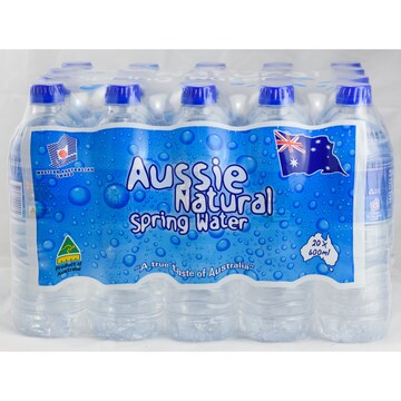 Aussie Natural Spring Water 600mL x 20 pack | Woolworths