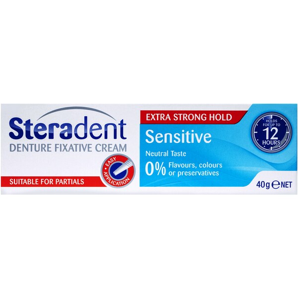 Steradent Sensitive Fixative Denture Care 40g