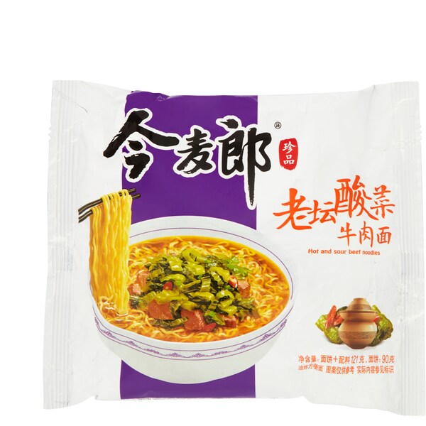 Jinmailang Emperor Noodle Hot & Sour Beef 121g