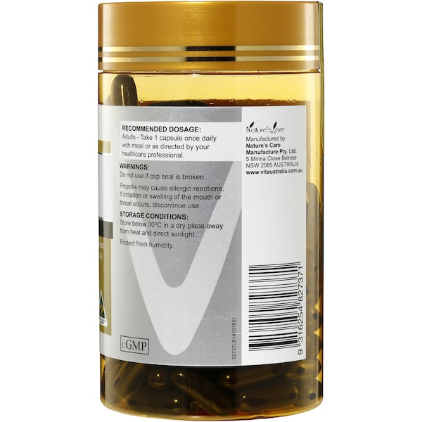 Vitaustralia Propolis 2000mg Capsules 200 Pack