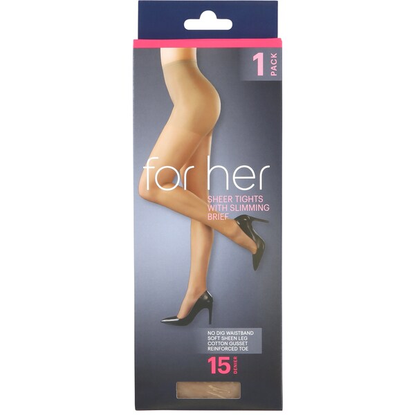 Clio Silky Control Tights Natural Tall Each