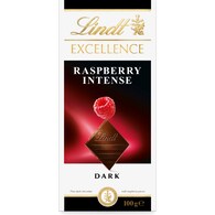 Lindt Excellence Raspberry Intense Dark Chocolate Block